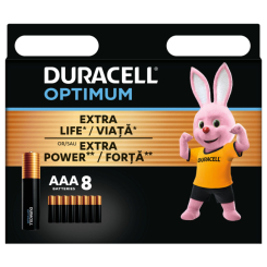 Акумулятори і батарейки - Батарейки алкаліновi Duracell Optimum AAA CEE GEN3 8 штук (5000394158962) Акумулятори і батарейки - Батарейки алкаліновi Duracell Optimum AAA CEE GEN3 8 штук (5000394158962)