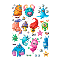 Косметика - Набір тату для тіла Arley Sign Казкові монстрики (1812) Косметика - Набір тату для тіла Arley Sign Казкові монстрики (1812)