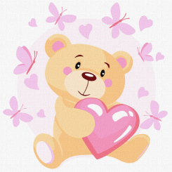 Товари для малювання - Картина за номерами Ідейка Маленький ведмедик 30 х 30 см (KHO6084) Товари для малювання - Картина за номерами Ідейка Маленький ведмедик 30 х 30 см (KHO6084)