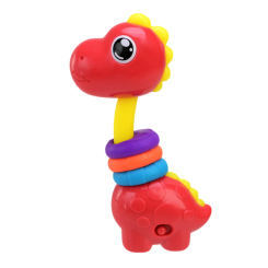 Брязкальця, прорізувачі - Брязкальце Сонячний зайчик Музичний Діно брахіозавр червоний (PL-724-73/2) Брязкальця, прорізувачі - Брязкальце Сонячний зайчик Музичний Діно брахіозавр червоний (PL-724-73/2)