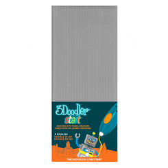 3D-ручки - Набір стрижнів для 3D-ручки 3Doodler Start Сірий (3DS-ECO08-GREY-24) 3D-ручки - Набір стрижнів для 3D-ручки 3Doodler Start Сірий (3DS-ECO08-GREY-24)