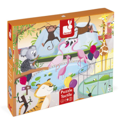 Пазли - Пазл тактильний Janod День в зоопарку 20 елементів (J02774) Пазли - Пазл тактильний Janod День в зоопарку 20 елементів (J02774)
