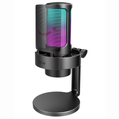 Мікрофони - Мікрофон конденсаторний Fifine RGB Black (A8) Мікрофони - Мікрофон конденсаторний Fifine RGB Black (A8)