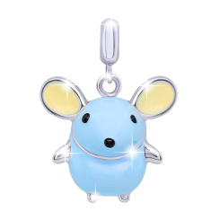 Ювелірні прикраси - Кулон UmaUmi Мишка срібло блакитний (9869413899479) Ювелірні прикраси - Кулон UmaUmi Мишка срібло блакитний (9869413899479)