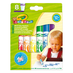 Канцтовари - Набір фломастерів Crayola Mini Kids 8 шт (8324) Канцтовари - Набір фломастерів Crayola Mini Kids 8 шт (8324)