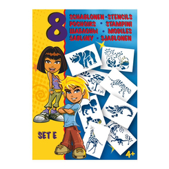 Товари для малювання - Набір трафаретів Malinos E Африка 8 штук (MA-301001) Товари для малювання - Набір трафаретів Malinos E Африка 8 штук (MA-301001)