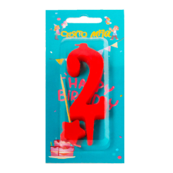 Аксесуари для свят - Свічка Свято мрій Цифра 2 (60531) Аксесуари для свят - Свічка Свято мрій Цифра 2 (60531)