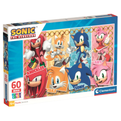 Пазли - Пазл Clementoni Maxi Sonic 60 елементів (26073) Пазли - Пазл Clementoni Maxi Sonic 60 елементів (26073)
