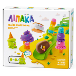 Набори для ліплення - Меганабір пластиліну Ліпака Файні морозивка (15029-UA01) Набори для ліплення - Меганабір пластиліну Ліпака Файні морозивка (15029-UA01)