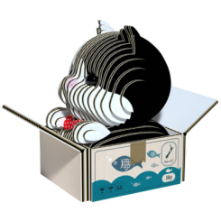 3D-пазли - 3D пазл Eugy Зоопарк Кошеня чорно-біле (XEG-089) 3D-пазли - 3D пазл Eugy Зоопарк Кошеня чорно-біле (XEG-089)