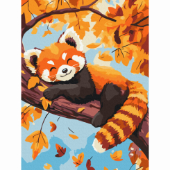 Товари для малювання - Картина за номерами Brushme Червона панда 30х40 см (KBS0183) Товари для малювання - Картина за номерами Brushme Червона панда 30х40 см (KBS0183)