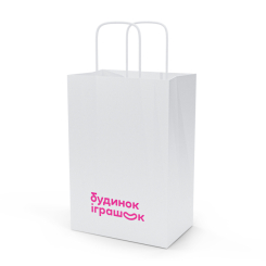 Подарункова упаковка - Пакет паперовий Будинок іграшок Білий великий 32 х 18 х 40 см (2300006077128) Подарункова упаковка - Пакет паперовий Будинок іграшок Білий великий 32 х 18 х 40 см (2300006077128)