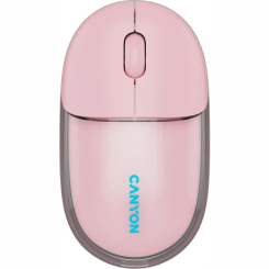 Клавіатура і миші - Мишка Canyon OnClick 24 Dual-mode Silent Bluetooth/Wireless Transparent/Pink (CNS-CMSW24P) Клавіатура і миші - Мишка Canyon OnClick 24 Dual-mode Silent Bluetooth/Wireless Transparent/Pink (CNS-CMSW24P)