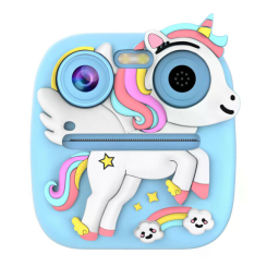 Фотоапарати - Дитяча камера з миттєвим друком Remzona Fun Moments блакитна (KCP-02/1) Фотоапарати - Дитяча камера з миттєвим друком Remzona Fun Moments блакитна (KCP-02/1)