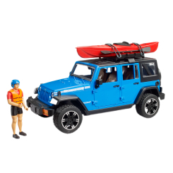 Автомоделі - Автомодель Bruder Jeep Wrangler Rubicon Unlimited з каяком та фігуркою (02529) Автомоделі - Автомодель Bruder Jeep Wrangler Rubicon Unlimited з каяком та фігуркою (02529)