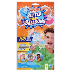 Боєприпаси - Ігровий набір Nerf Better than balloons Водяні кулі 108 штук (F8742) Боєприпаси - Ігровий набір Nerf Better than balloons Водяні кулі 108 штук (F8742)