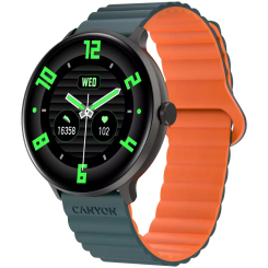 Смарт-годинники та фітнес браслети - Смарт-годинник Canyon Jacky SW-69 Green Orange (CNS-SW69BG) Смарт-годинники та фітнес браслети - Смарт-годинник Canyon Jacky SW-69 Green Orange (CNS-SW69BG)