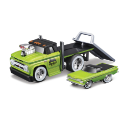 Транспорт і спецтехніка - Ігровий набір Maisto Muscle machines Трейлер-транспортер та машинка 1966 Chevrolet C60 Flatbad та 1959 Chevrolet El Camino (11532/8) Транспорт і спецтехніка - Ігровий набір Maisto Muscle machines Трейлер-транспортер та машинка 1966 Chevrolet C60 Flatbad та 1959 Chevrolet El Camino (11532/8)