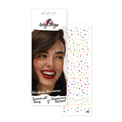 Косметика - Набір тату для тіла Arley Sign Конфеті веснянки (1203) Косметика - Набір тату для тіла Arley Sign Конфеті веснянки (1203)