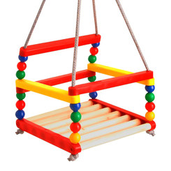 Ігрові комплекси, гойдалки, гірки - Підвісна гойдалка Technok Веселка дерев'яна (0045) Ігрові комплекси, гойдалки, гірки - Підвісна гойдалка Technok Веселка дерев'яна (0045)