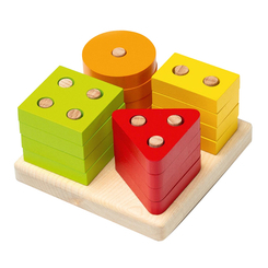 Розвивальні іграшки - Дерев'яний конструктор Cubika Геометричний сортер LSG-3 (15344) (4823056515344) Розвивальні іграшки - Дерев'яний конструктор Cubika Геометричний сортер LSG-3 (15344) (4823056515344)