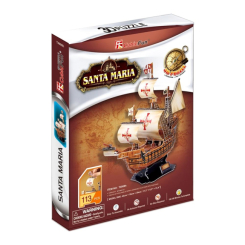 3D-пазли - Тривимірна головоломка-конструктор CubicFun Корабель Санта-марія (T4008h) 3D-пазли - Тривимірна головоломка-конструктор CubicFun Корабель Санта-марія (T4008h)