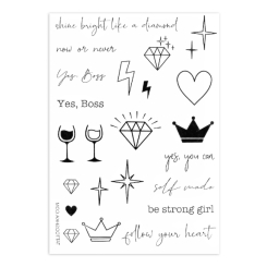 Косметика - Набір тату для тіла Tattooshka Girl power (LB-101) Косметика - Набір тату для тіла Tattooshka Girl power (LB-101)