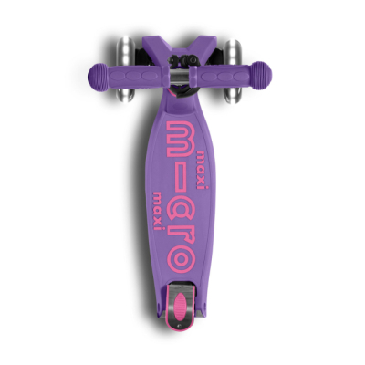 Самокати - Самокат Micro Maxi deluxe foldable led фіолетовий складний (MMD100)#4