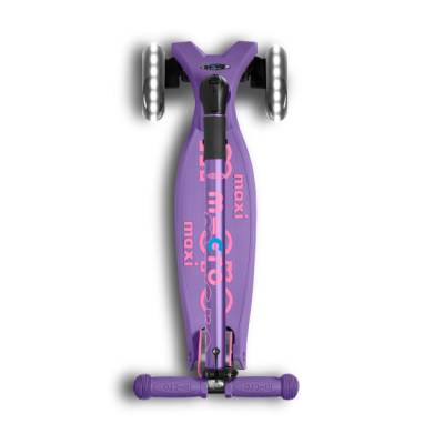 Самокати - Самокат Micro Maxi deluxe foldable led фіолетовий складний (MMD100)#5