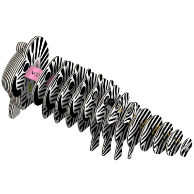 3D-пазли - 3D пазл Eugy Зоопарк Зебра (XEG-011)#2