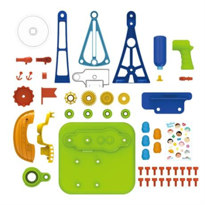 Конструктори з унікальними деталями - Конструктор Edu-Toys Піратський корабель з інструментами (JS026)#2