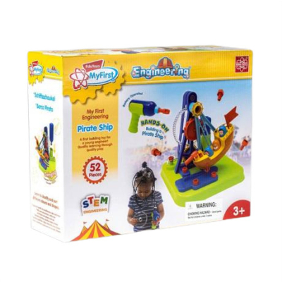 Конструктори з унікальними деталями - Конструктор Edu-Toys Піратський корабель з інструментами (JS026)#3