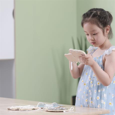 Розвивальні іграшки - Дерев’яна іграшка-шнурівка PolarB Звірята 4 в 1 (44044)#3