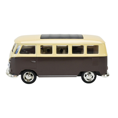 Автомоделі - Автомодель Автопром Volkswagen T1 коричнево-бежева (4387/2)#2