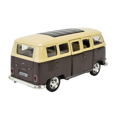 Автомоделі - Автомодель Автопром Volkswagen T1 коричнево-бежева (4387/2)#3
