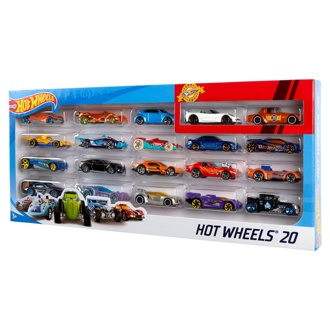 Автомоделі - Ігровий набір Hot Wheels 20 базових машинок в асортименті (H7045)#2