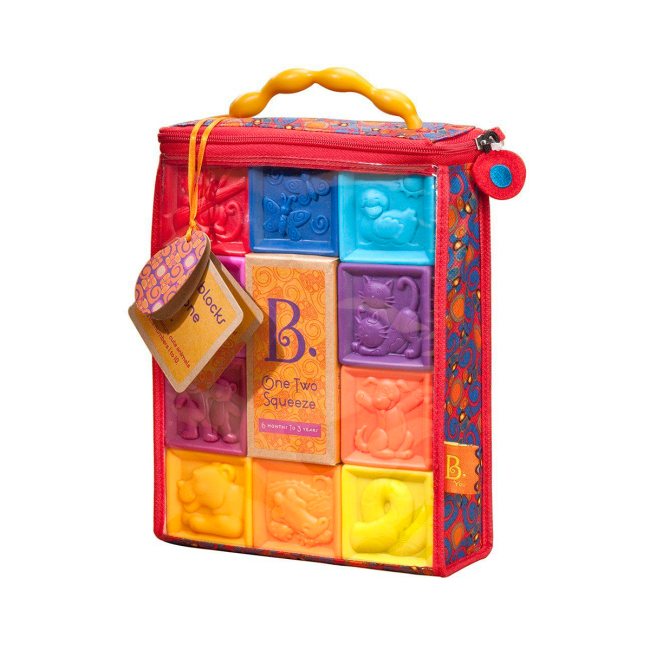 Розвивальні іграшки - Розвивальні силіконові кубики Battat Полічи-но! (BX1002Z)#5