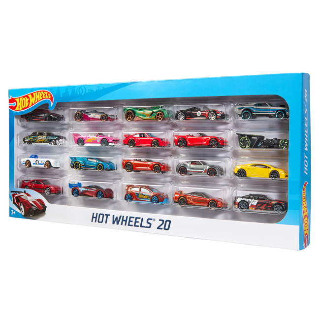 Автомоделі - Ігровий набір Hot Wheels 20 базових машинок в асортименті (H7045)#3