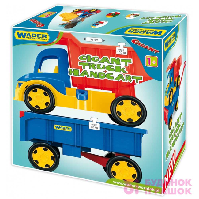 Транспорт і спецтехніка - Вантажівка гігант + іграшка візок (65100)#2