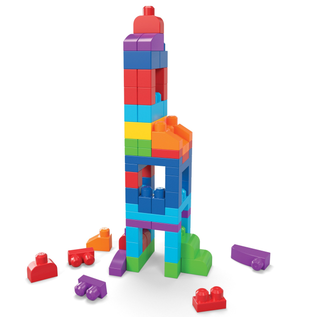 Блокові конструктори - Конструктор Fisher-Price Mega Bloks блакитний 80 деталей (DCH63)#2