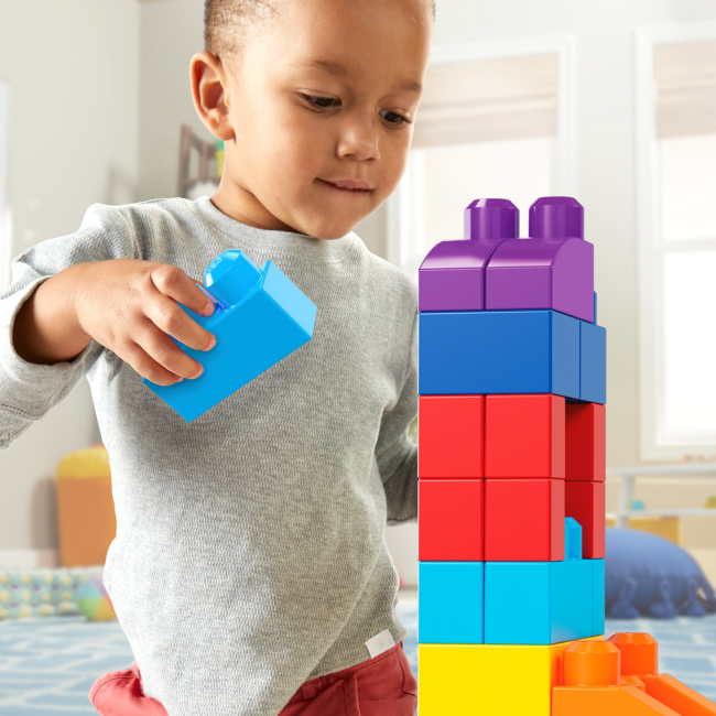 Блокові конструктори - Конструктор Fisher-Price Mega Bloks блакитний 80 деталей (DCH63)#3