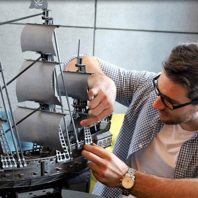 3D-пазли - Тривимірний пазл CubicFun Корабель Чорної Бороди Помста королеви Анни (T4018h)#3