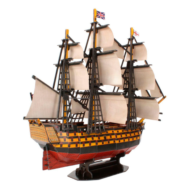 3D-пазли - Тривимірна головоломка-конструктор CubicFun HMS Victory (T4019h)#2