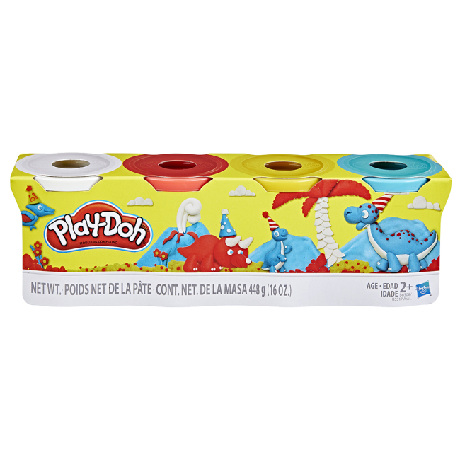 Набори для ліплення - Маса для ліплення Play-Doh 4 баночки в асортименті (B5517)#2