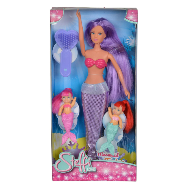 Ляльки - Лялька Steffi & Evi Love Штеффі Русалка з малюками фіолетові волосся (5734162/5734162-2)#2