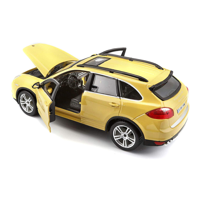 Автомоделі - Автомодель Bburago Porsche Cayenne turbo жовтий (18-21056 yellow)#3