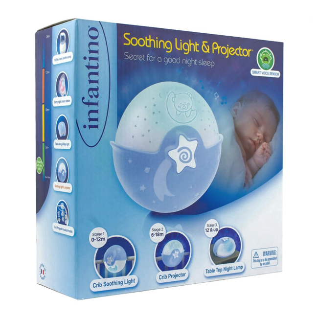 Нічники, проектори - Світильник Спокійні сни INFANTINO Блакитний (004627I)#2