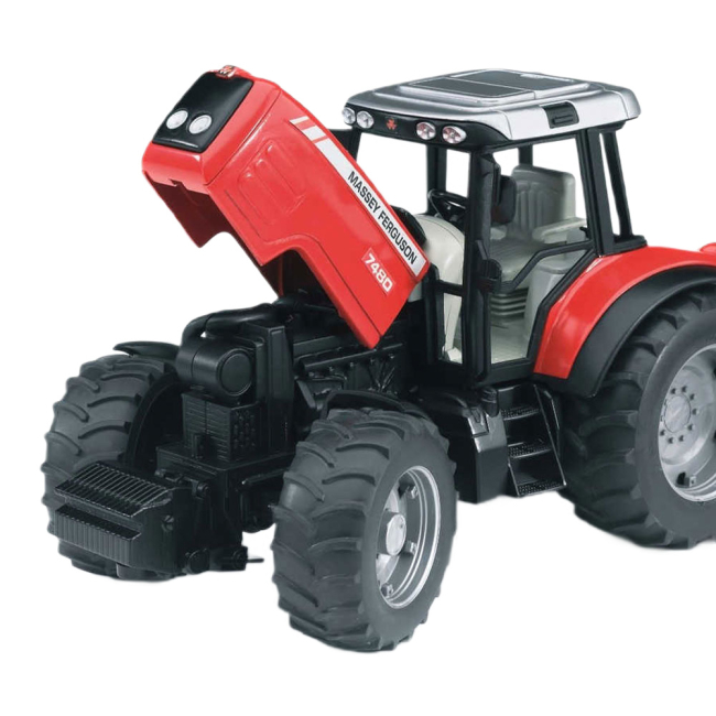 Транспорт і спецтехніка - Трактор Bruder Масей з причепом 1:16 (02045)#3