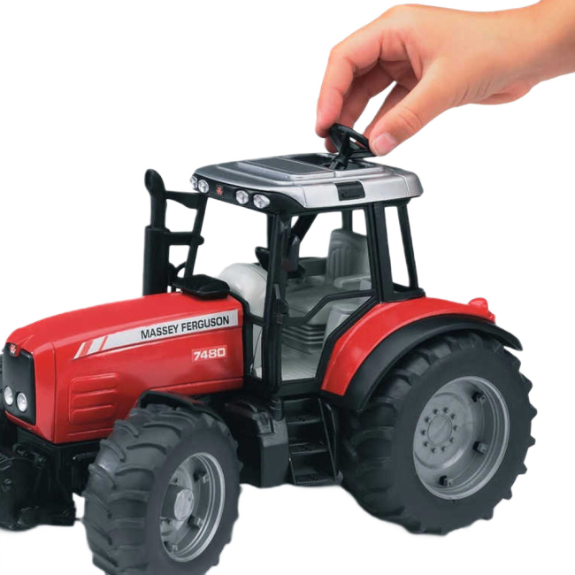 Транспорт і спецтехніка - Трактор Bruder Масей з причепом 1:16 (02045)#4