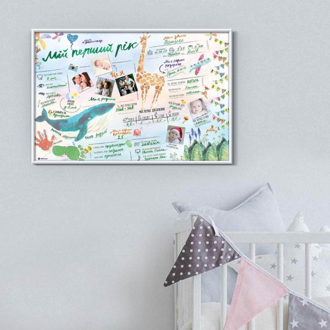 Скретч-карти і постери - Інтерактивний постер 1DEA.me Мій перший рік українською (Pgua)#4